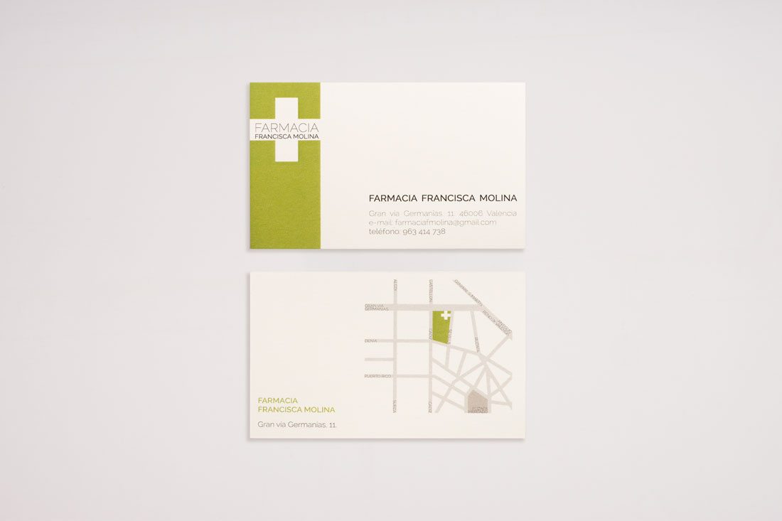 molina-business-cards. front and back